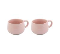 Jamie Oliver Big Love Cosy Cuppa, Stoneware, Pink, Set of 2 in Baby Pink Jamie Oliver Baby Pink