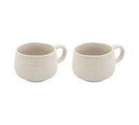 Jamie Oliver Big Love Cosy Cuppa, Stoneware, White, Set of 2 in Off-White Jamie Oliver Off-White