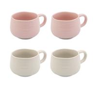 Jamie Oliver Big Love Cosy Cuppas, Stoneware, White & Pink, Set of 2 in Baby Pink Jamie Oliver Baby Pink