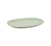 Jamie Oliver Big Love Feast Platter, Round, Green Large Oven-to-Table Platter, Durable Speckled Stoneware Centrepiece, Tray for Serving Roasts, Salads, Oven, Microwave, Dishwasher-Safe, 41x33CM