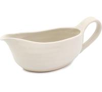 Jamie Oliver Big Love Great Gravy Boat, White with Pinched Spout and Handle, Sauce Jug with Ribbed Texture and Glossy Glaze, for Custard, Cream, Milk, Dishwasher, Microwave, Oven-Safe, 400ML
