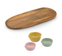 Jamie Oliver Big Love Pinch-Me Pots & Platter Set in Brown Jamie Oliver Brown