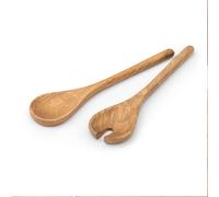 Jamie Oliver Big Love Serving Spoon Set, Made from Sustainable FSC Mango Wood, Wooden Utensils for Cooking, Salad Servers, Salad Tongs, Set of 2, 29x14x2CM