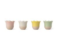 Jamie Oliver Big Love Set of 4 Excellent Stoneware Egg Cups, Mixed Colours