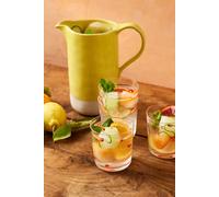 Jamie Oliver Big Love Top Tumbler, Set of 4 Clear Drinking Glasses, Ideal Drinkware for Water, Juice or Cocktails, Dishwasher Safe, Gift Boxed