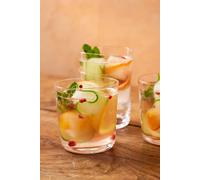 Jamie Oliver Big Love Top Tumblers, Set of 4 Drinking Glasses, 320ml, Dishwasher Safe in Clear Jamie Oliver Clear