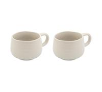 Jamie Oliver Big Love White Cosy Cuppa Set, 2pc Speckled Stoneware Coffee, Tea Mugs, Dishwasher, Microwave, 12.7oz, 375ml, 13x10x7cm