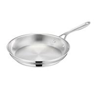 Tefal Jamie Oliver Cook Smart Frying Pan 28 cm - Uncoated Stainless Steel Frying Pan, Robust, Fast Heating, Even Cooking, Riveted Handle, Suitable for All Cookers and Dishwashers, E31106