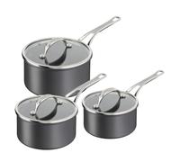 Jamie Oliver Cooks Classics Hard Anodised 3 Pc Pan Set Tefal Black One Size