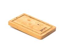 Jamie Oliver (Jamie's Italian) Wooden Serving/Burger Board Pine - with Groove - 30cm x 18.5cm x 2.5cm