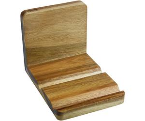 Jamie Oliver JB8801 Bakeware Range Recipe Book and Tablet Holder, Acacia Wood/Natural, 18x13x13 cm