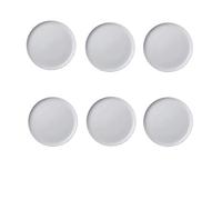 Jamie Oliver White on White Porcelain Side Plate 8" Set Of Six