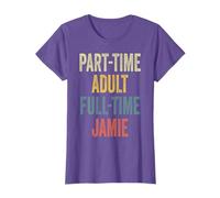 JAMIE Personalized Retro Girls Part-Time JAMIE Name T-Shirt