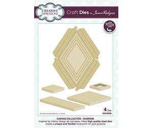 Jamie Rodgers - Canvas Collection - Diamond Metal die Size 8.5 x 11.6 cm CEDJR006