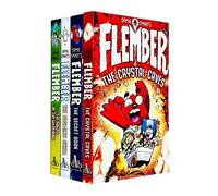 Jamie Smart's Flember Series 4 Books Collection Set (The Glowing Skull, The Secret Book, The Power of the Wildening, The Crystal Caves)