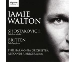 JAMIE WALTON THE - SHOSTAKOVICH BRITTEN CELLO CONCERTOS - CD - P3z