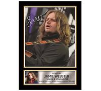 Jamie Webster Live Concert Printed Signed Poster Print - Autograph Style Singer Wall Art - Indie Rock Music Memorabilia Collectible, A0 GIGANTIC Poster (1200x840mm)