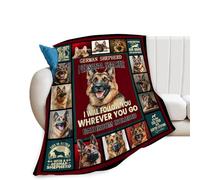 jamie world German Shepherd Blanket Dog Lovers Gifts Cozy Plush German Shepherd Throw Blanket Fuzzy Flannel Fleece Blankets for Girls Boys Women Men 50"x40"