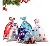 JAMIEKA 30Pcs Holiday Storage Bags Mix, Secure Ribbon Closure for Christmas Birthday Gifts Party Supplies Secure Ribbon Closure for Christmas Birthday Gifts Party Supplies