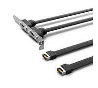 JAMIEKA USB 3.1 Front Panel Header Type C Extension Cable with Panel Mount Screw 10Gbps Type Male to USB C Female Adapter Charging Sync Cord