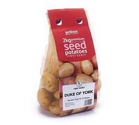 Jamieson Brothers 2kg Duke of York Seed Potatoes - JBA First Early Grow Your Own Spuds - For Baking, Boiling & Chips - Scottish-Grown & Ready to Plant in Pots, Gardens & Allotments