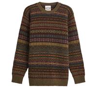 Jamieson's of Shetland Men's Fair Isle Crew Knit Seaweed