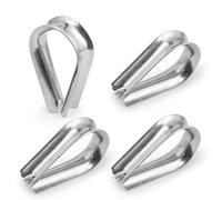 Jamiikury M10 Wire Rope Thimble, 304 Stainless Steel Thimble for 11/32-3/8 Inch Diameter Wire Rope, 12 Pieces