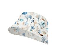 Jamiks Boys White Shell Print Piksi UV Protection Sun Hat SS25-5-12yrs