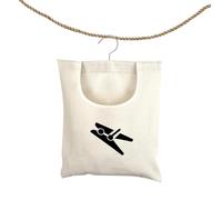 jaminben Peg Bag,32×28 cm Peg Bag for Washing Line with Hanger,Reusable & Washable Clothes Peg Bag,Sufficient Capacity Peg Basket for Indoor Outdoor (White)