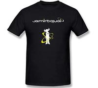 Jamiroquai Band Men's Classic Basic Super Soft Cotton T-Shirt Summer (Medium)