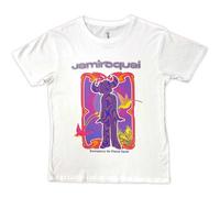 Jamiroquai Men's Emergency T-Shirt in White | Size: 2XL Jamiroquai White 2XL
