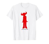 Jamiroquai Official Buffalo Red Logo T-Shirt T-Shirt, Men, White, Medium