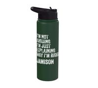 Jamison Quote Funny Birthday Custom Name Idea Engineer Stainless Steel Insulated Water Bottle