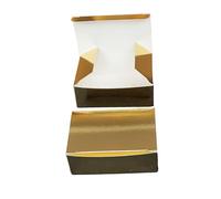 JamJar Print Gold Business Card Tuck Boxes | 30 Pack | Made in the UK | For Gifts, Packaging & Storage