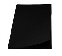 JamJar Print Jet Black Colour Rich Card | 18 Sheets A4 380gsm | Made in The UK | Cardstock | Coverstock for Art School Office and Home