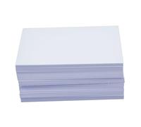 JamJar Print White Index Study Cards | 100 Sheets A7 300gsm | Made in The UK | Unruled for Organising School Office and Home