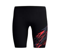 Speedo Men's Medley Logo Swim Jammer, Black, 30
