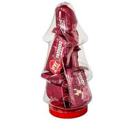 Jammie Dodgers Christmas Tree Jar, 6 x 20g Biscuits, Festive Holiday Treat Shortcake Biscuits with Raspberry Flavoured Jam