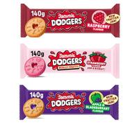 Jammie Dodgers Really Fruity Strawberry, Jammie Dodgers Raspberry Biscuits and Jammie Dodgers Apple & Blackcurrant Biscuits