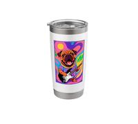 Jammin Bulldog on Guitar Stainless Steel Insulated Tumbler