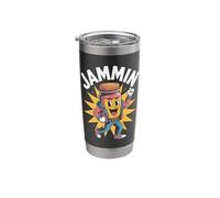 Jammin Cartoon Peanut Butter Jar Fun Stainless Steel Insulated Tumbler