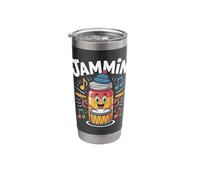 Jammin Fun Drum Music Cute Cartoon Stainless Steel Insulated Tumbler