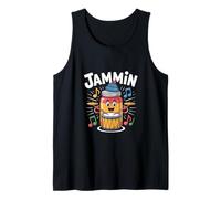 Jammin Fun Drum Music Cute Cartoon Tank Top