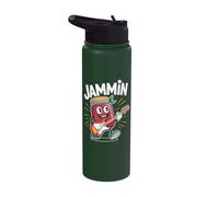 Jammin Musical Cartoon Guitar Playing Jar Stainless Steel Insulated Water Bottle
