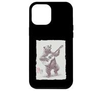 Jamming Bear Acoustic Guitar Player Vintage Folk Gift Case for iPhone 12 Pro Max