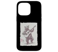 Jamming Bear Acoustic Guitar Player Vintage Folk Gift Case for iPhone 14 Pro Max