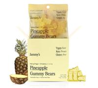 Jammy's™ - Pineapple Gummy Bears | Sugar-Free & Vegan-Friendly | Keto-Friendly, Gluten-Free, Low Carb, High Fibre & Naturally Fruity | Delicious, Soft & Chewy | Box of 6 x 50g Bags