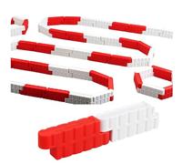 JAMNGHB 100pieces Miniature Roadblocks Set for Slot Car Creative Building Educational Remote Control Toy Guardrails Race Track Barrier