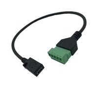 JAMNGHB 30Cm Miniature USB 5Pin Connector to 5Pin Terminals Adapter Not Required Soldering for Sound Equipment and Projects USB Link