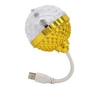 JAMNGHB 360 Degree Automatic Rotating Disco Light Crystal Ball Design USB Plug Easily Setup Small Disco Light For Dance Floors Small Ball With USB